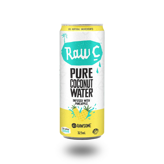 Raw C Coconut Water Infused With Pineapple 325ml can