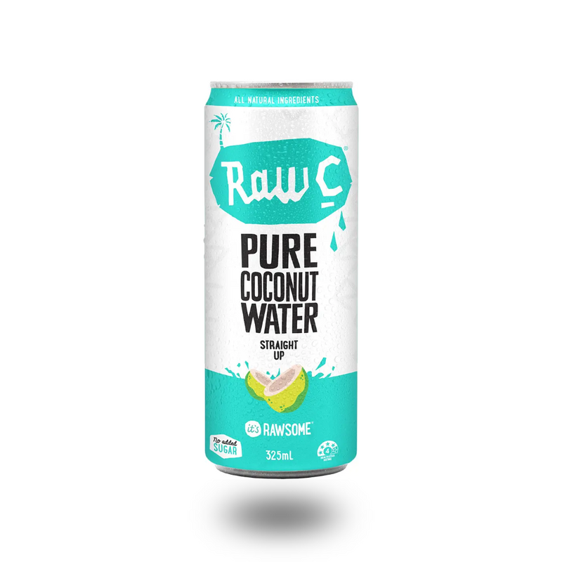 Load image into Gallery viewer, Raw C Pure Coconut Water Straight Up 325ml can
