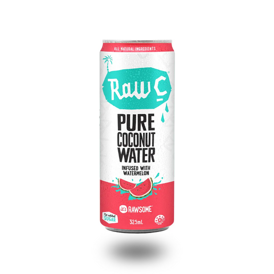 Raw C Coconut Water Infused With Watermelon 325ml can