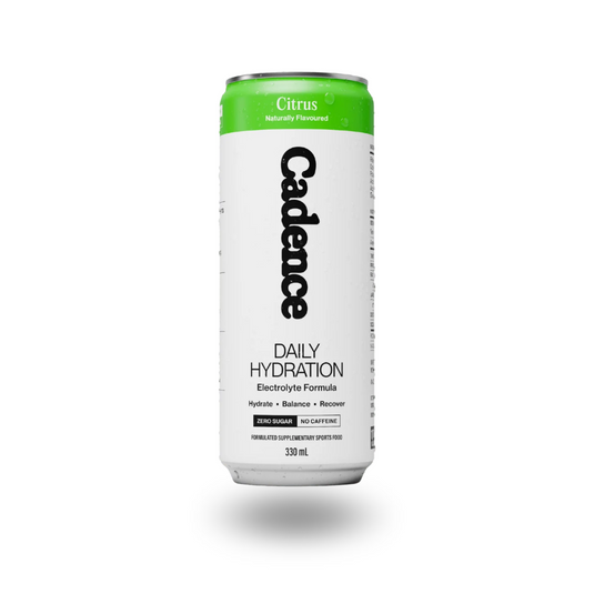 Cadence Daily Hydration electrolyte drink Citrus 330ml can
