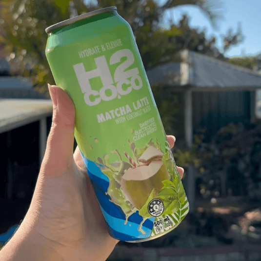 H2 Coco Matcha Latte with Coconut Water
